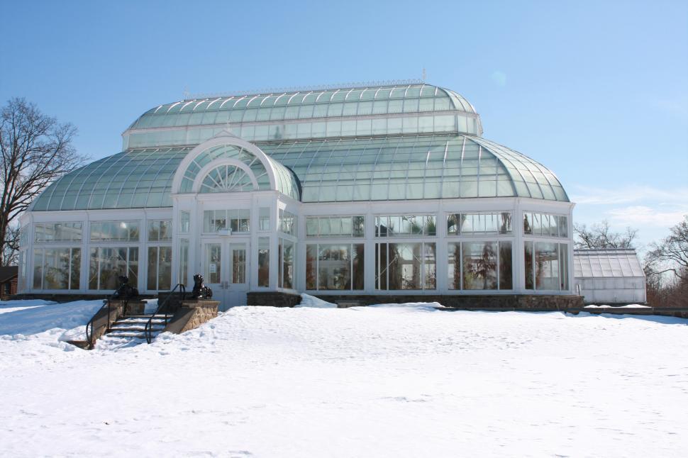 Free Image of Orchid Greenhouse in the Snow 