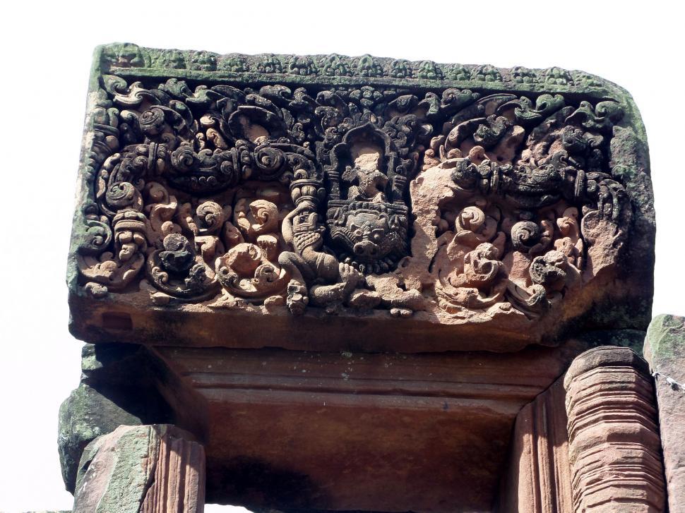 Free Image of Ancient Hindu carvings 