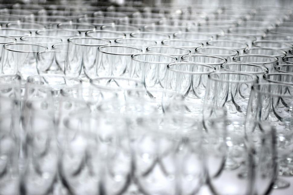 Free Image of Empty Wine Glasses 