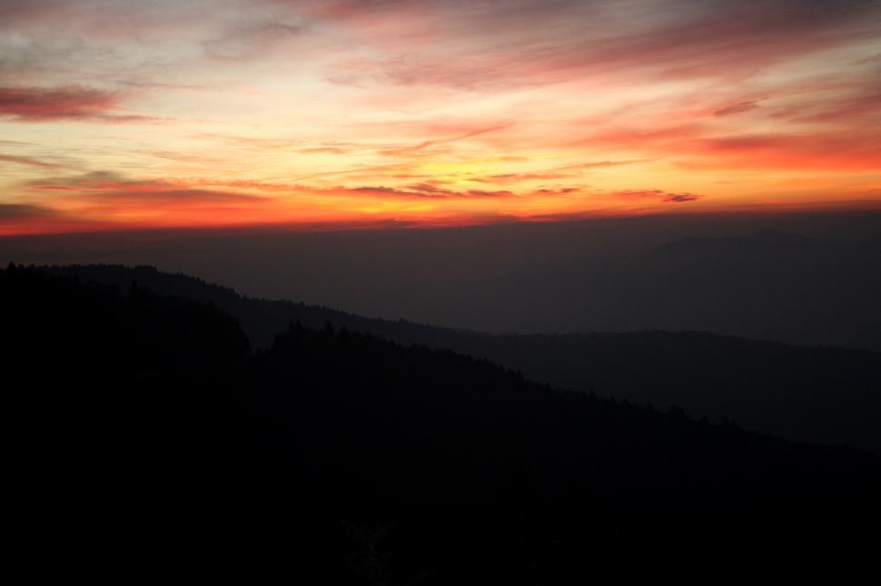 Free Image of Sunrise On the Blue Ridge  