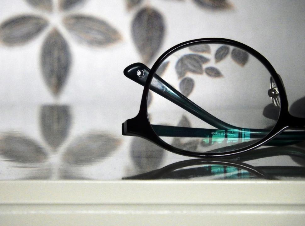 Free Image of Pair of black rimmed glasses   