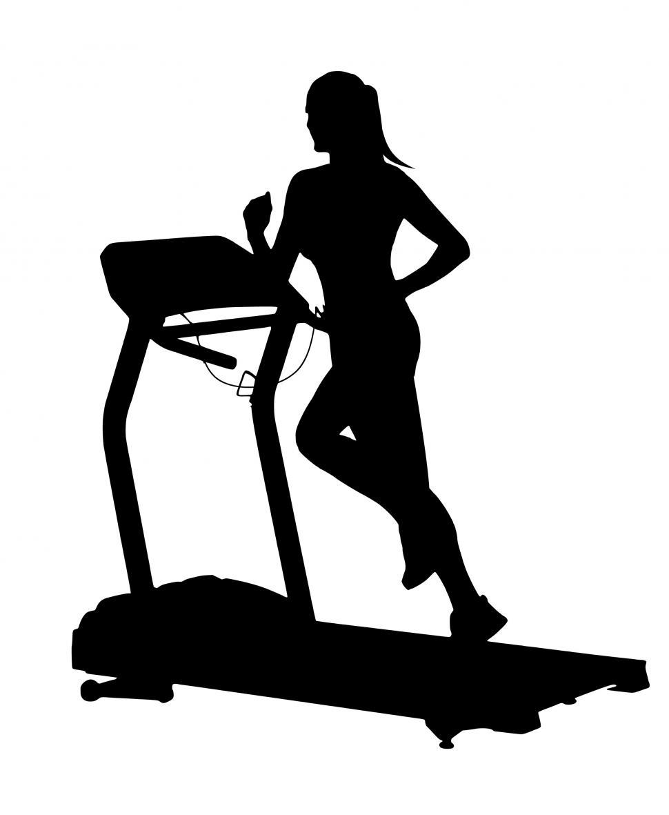 Free Image of running woman Silhouette  