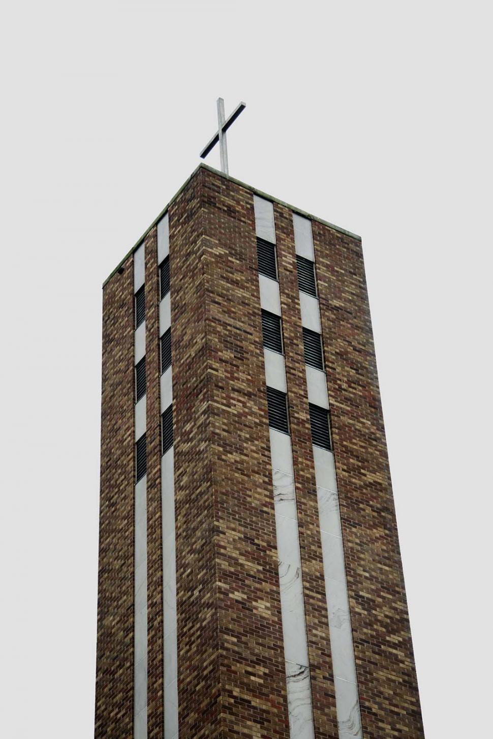 Free Image of Tall Building With Cross on Top 