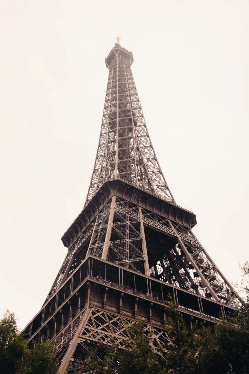 Download Free Stock Photo of A side view from Eiffel tower s base 