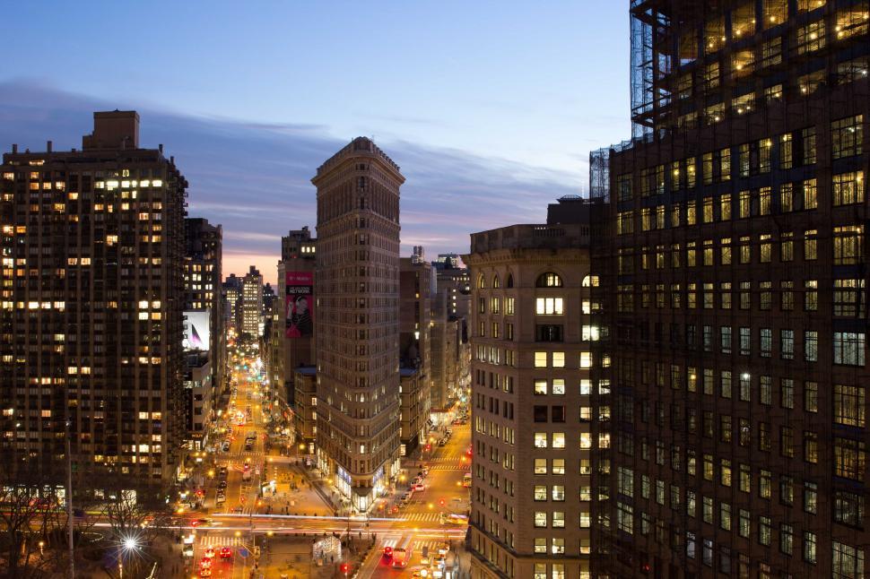 Free Image of The Flatiron Building in Manhattan, New York City 