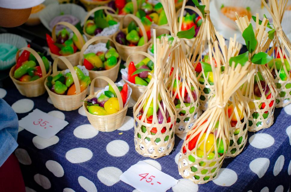 Free Image of Thai Food Style Baskets 