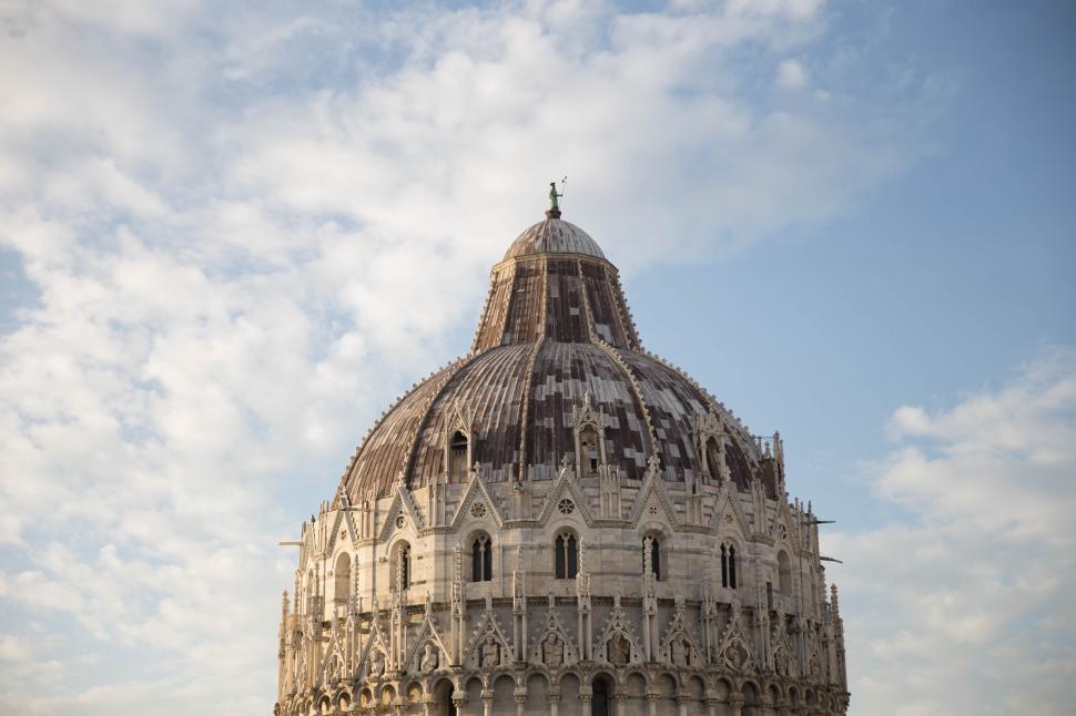 Free Image of Dome building at Baptistry of St John, Pisa, Italy -  Piazza dei Miracoli 