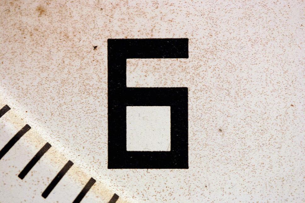 Free Image of Close Up of Number Five on Wall 