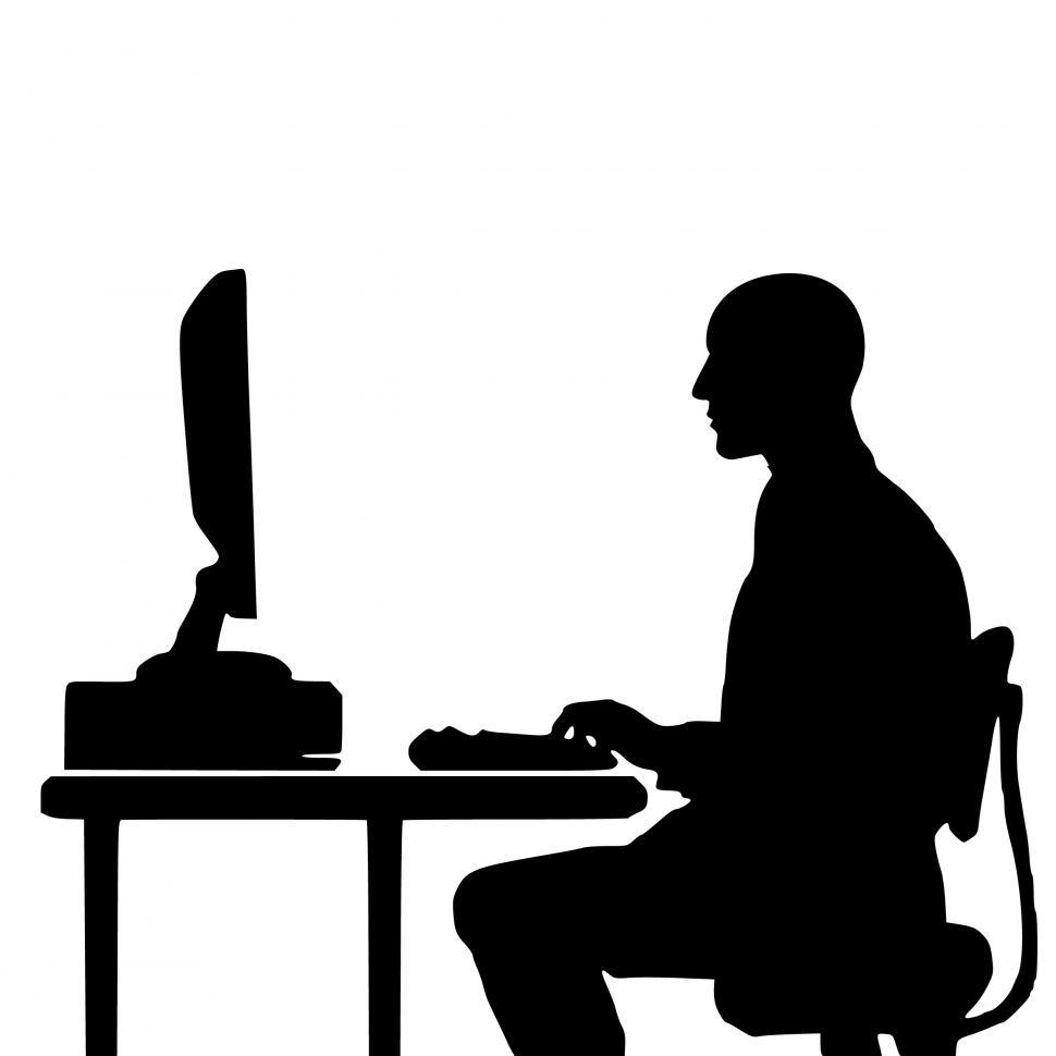 Free Image of programmer Silhouette  