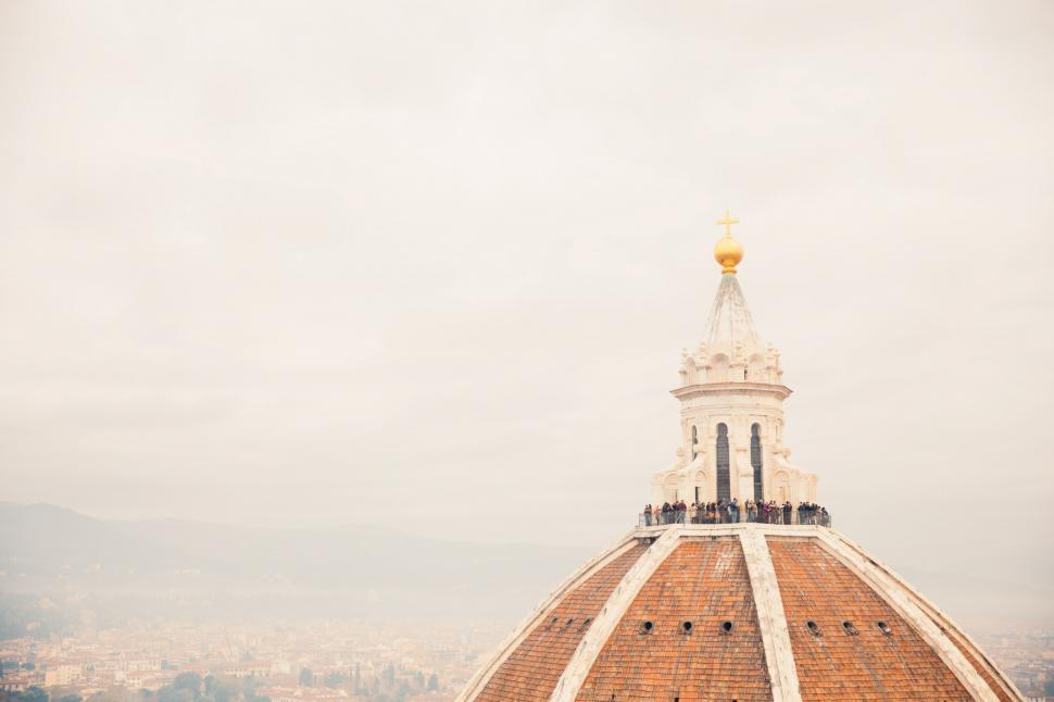 Free Image of Basilica rooftop of Florence Cathedral 