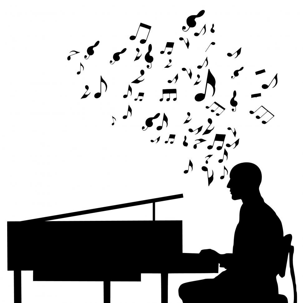 Free Image of piano player  