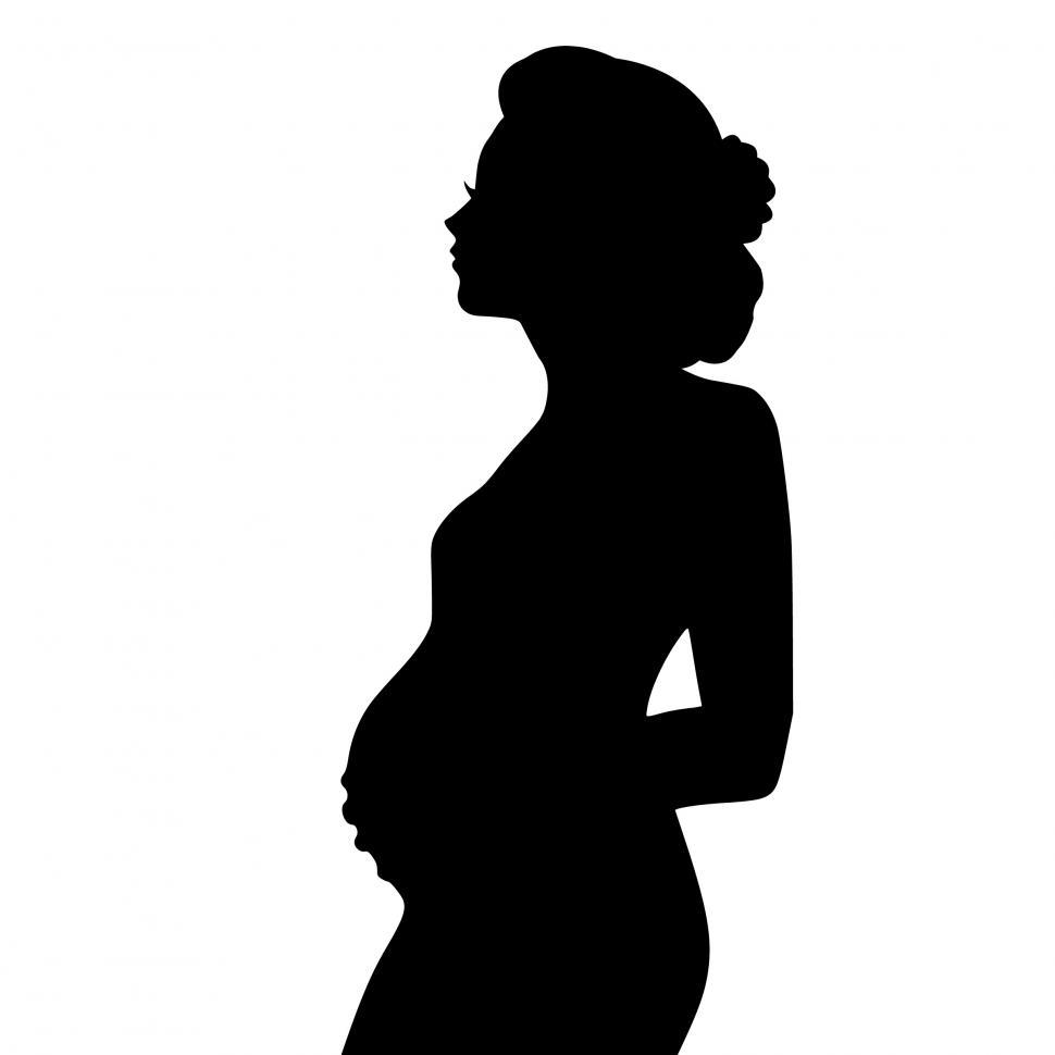 Free Image of pregnant Silhouette  