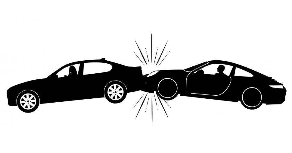 Free Image of car accident Silhouette  