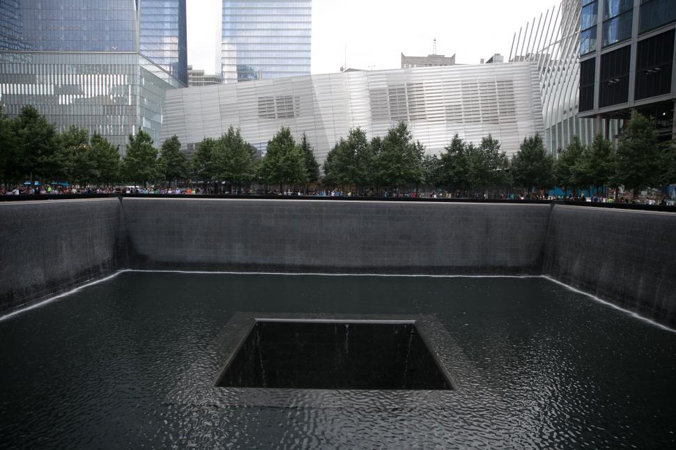 Free Image of Close up of fountain at September 11 Memorial & Museum 