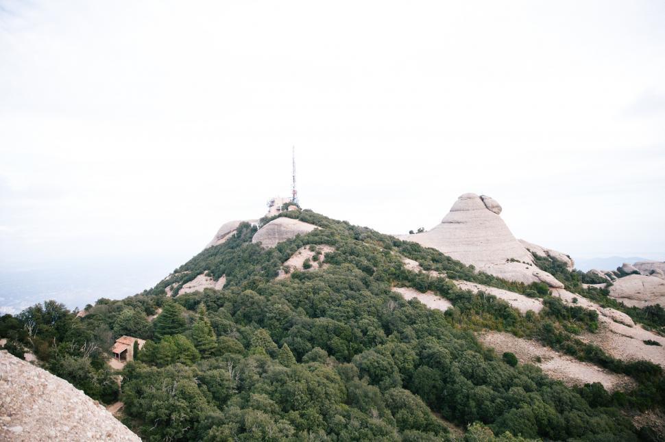 Free Image of Sant Jeroni, the highest point in Montserrat, Catalonia, Spain 
