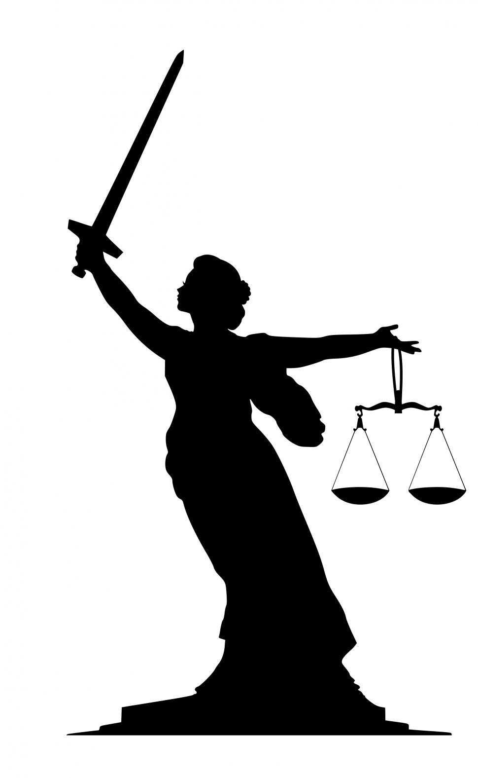 Free Image of lady justice Silhouette  