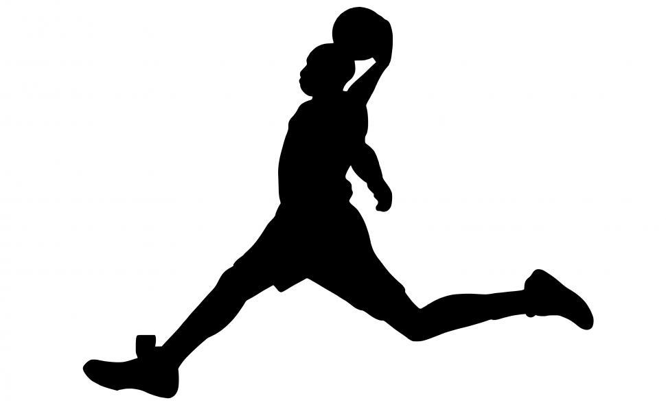 Free Image of basketball dunk Silhouette  