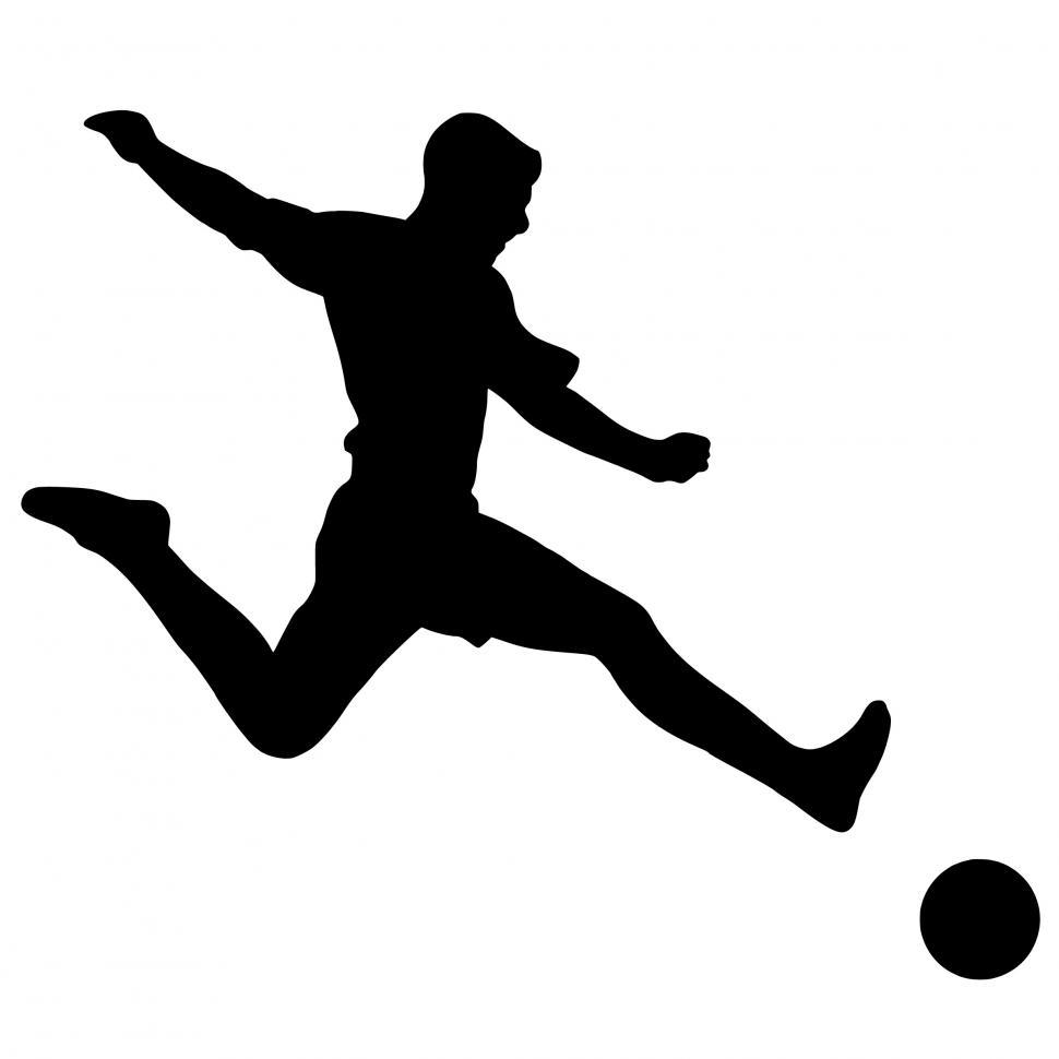 Free Image of football player Silhouette  