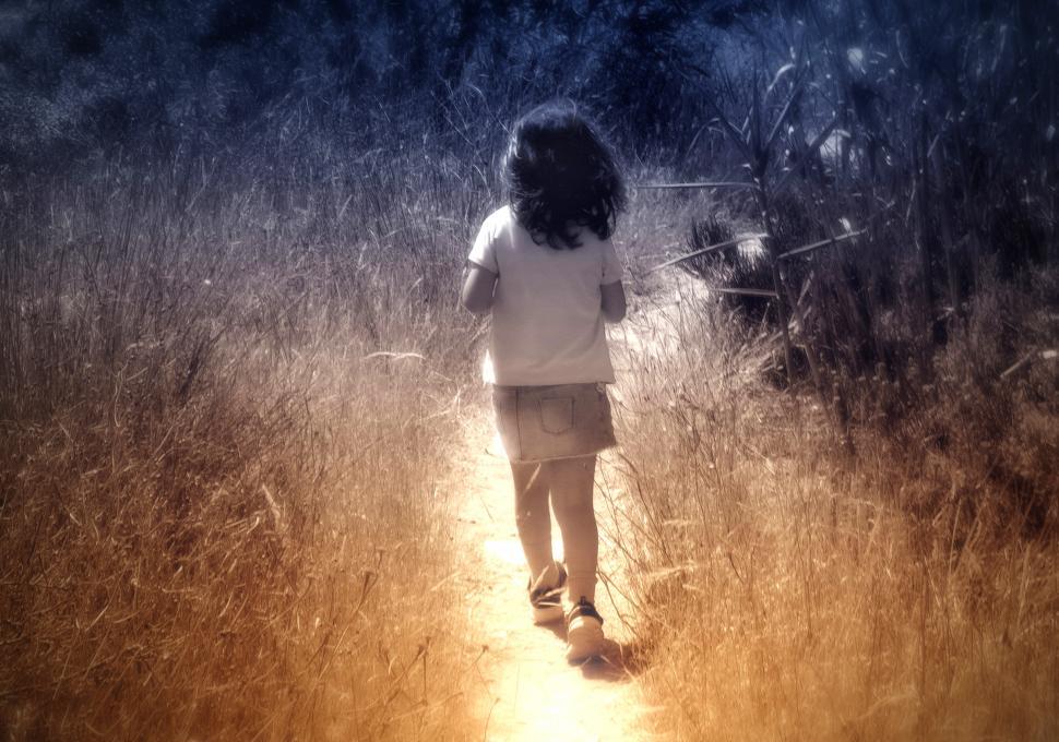 Free Image of Child Walking Alone - Little Girl  