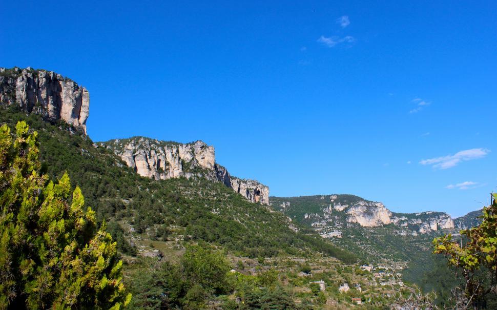Free Image of Typical Landscape in Gorges du Tarn - Southern France 