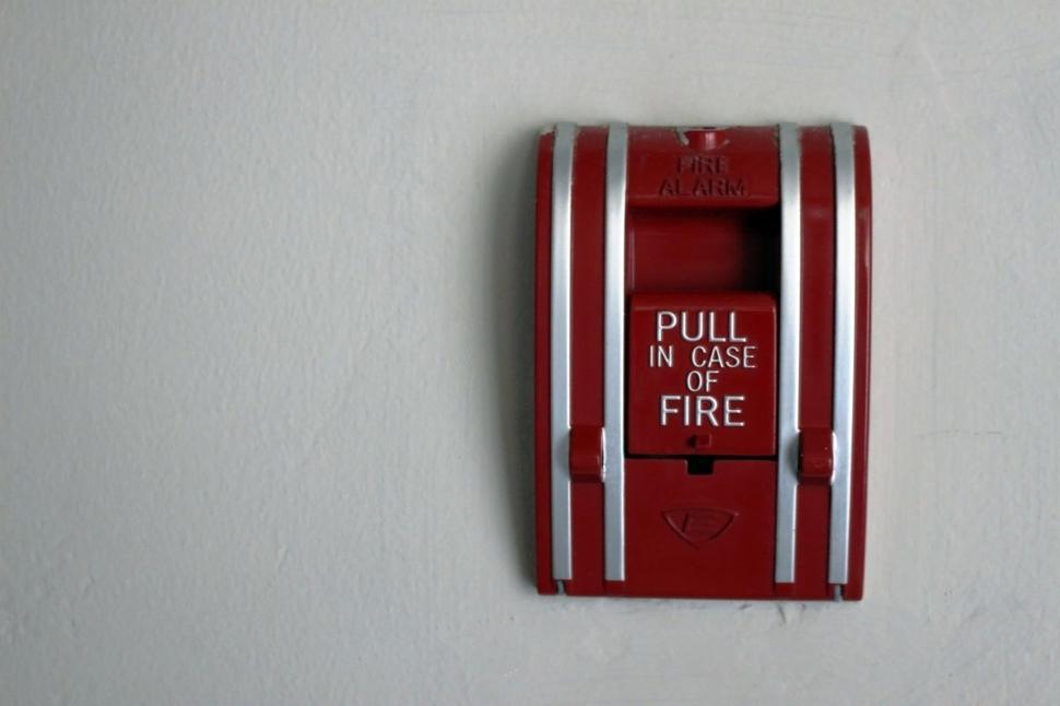Free Image of Red Fire Alarm Emergency Switch  