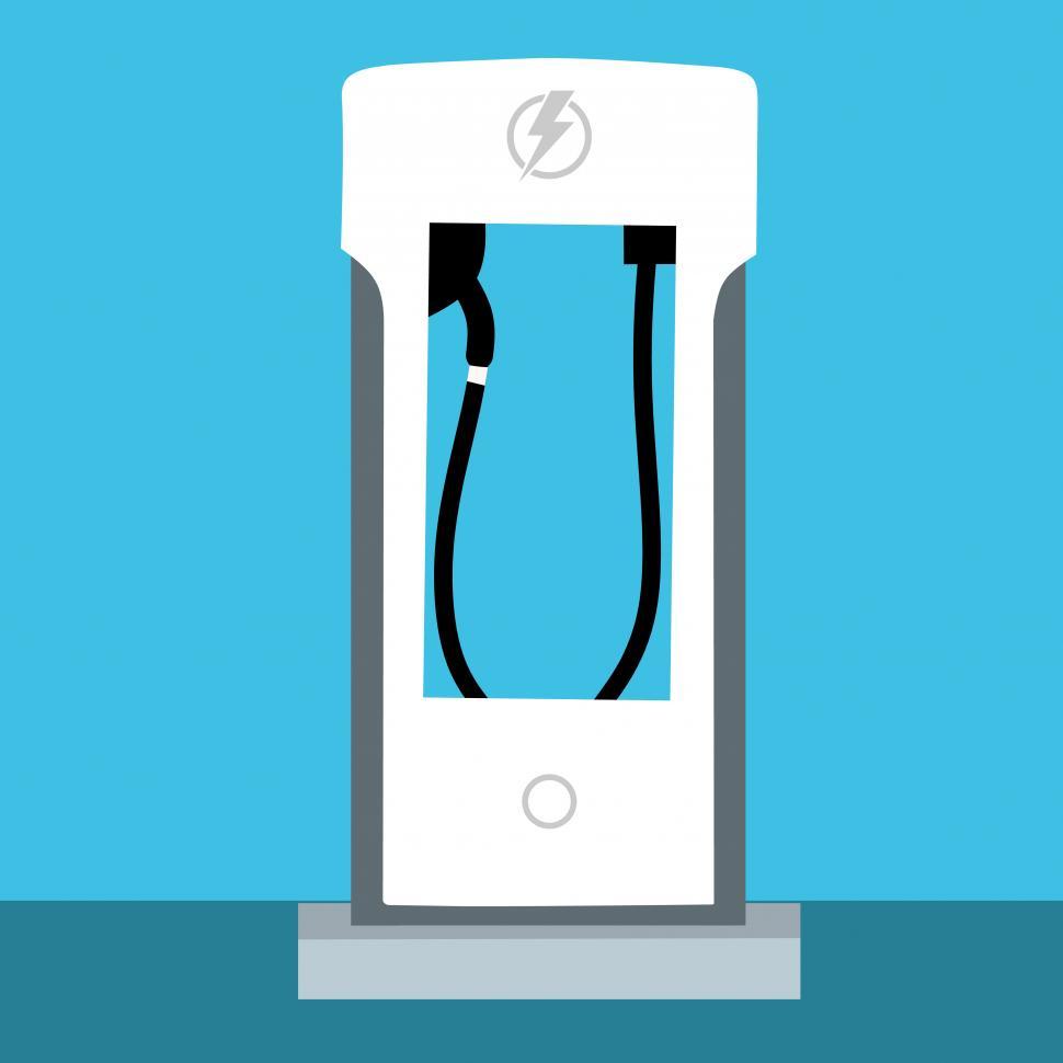 Free Image of electric car charging station  