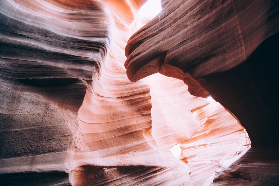 Free Image of Inside Antelope slot canyon in Arizona 