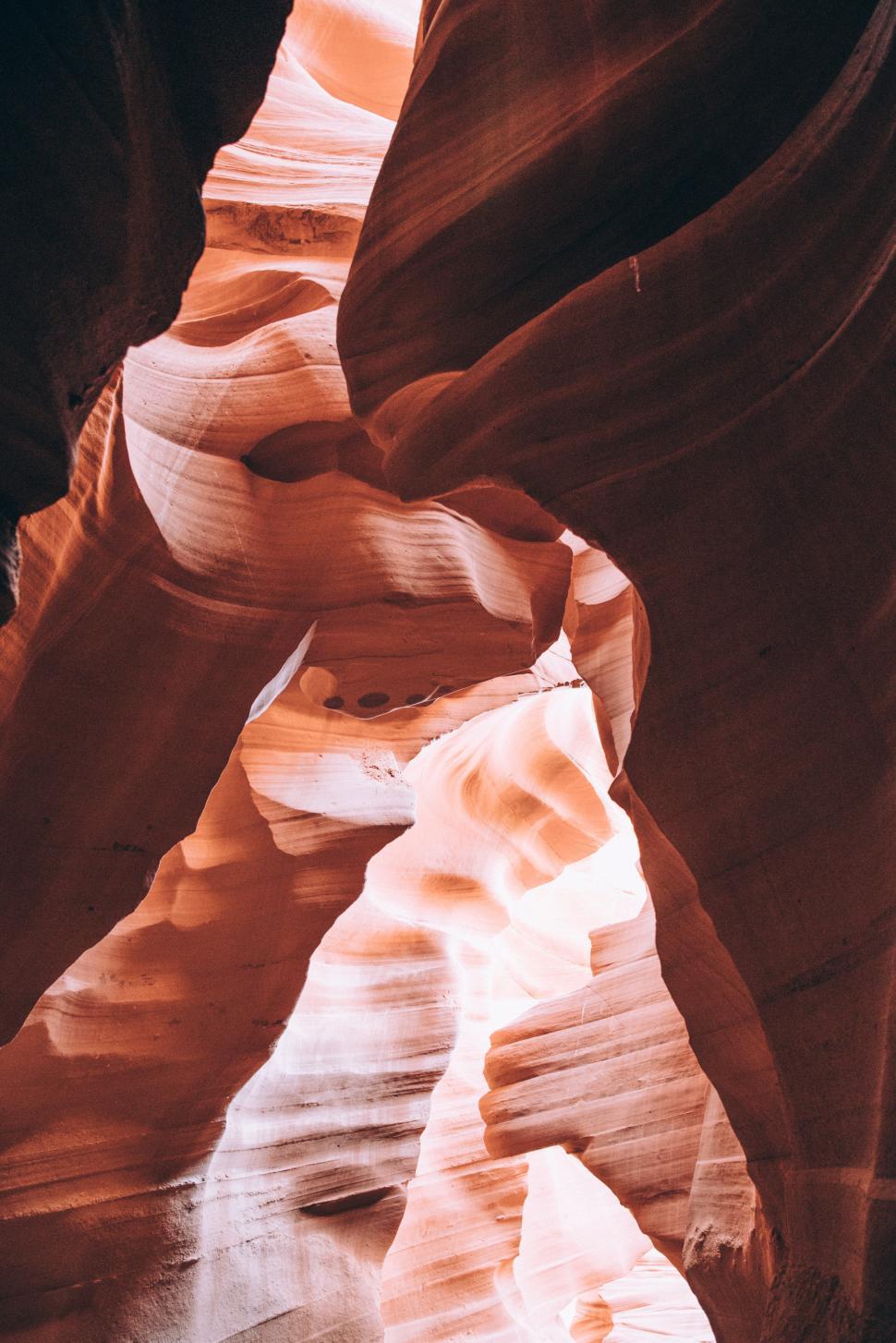 Free Image of Inside Antelope slot canyons 