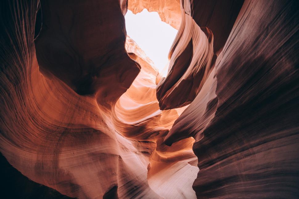 Free Image of Shapes Inside Antelope canyon, Arizona 