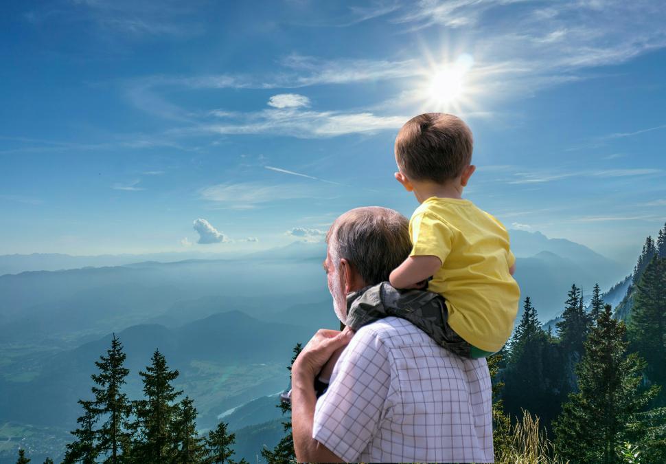 Free Image of traveling with father  