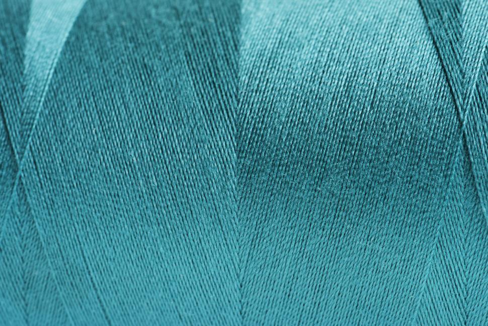 Download Free Stock Photo of Close-up of blue color thread texture 