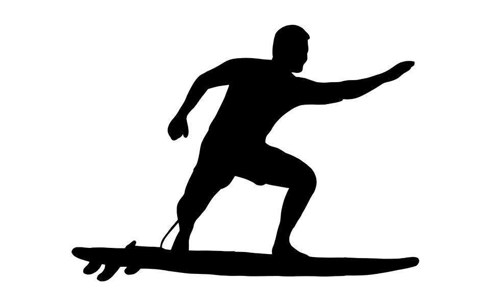 Free Image of surfer Silhouette  