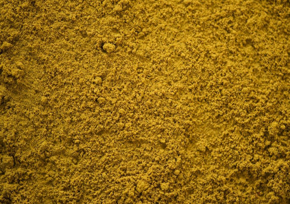 Free Image of Flay lay of turmeric powder 