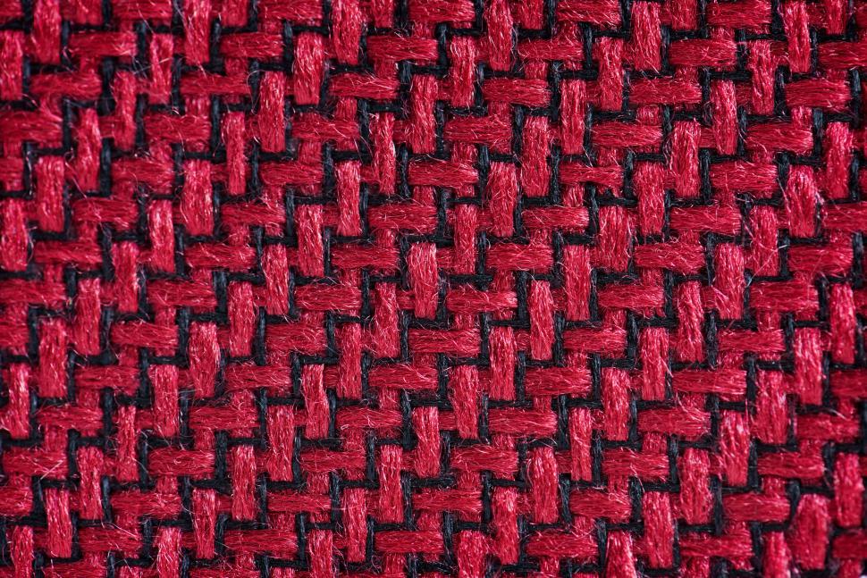 Free Image of Red and black woven fabric 