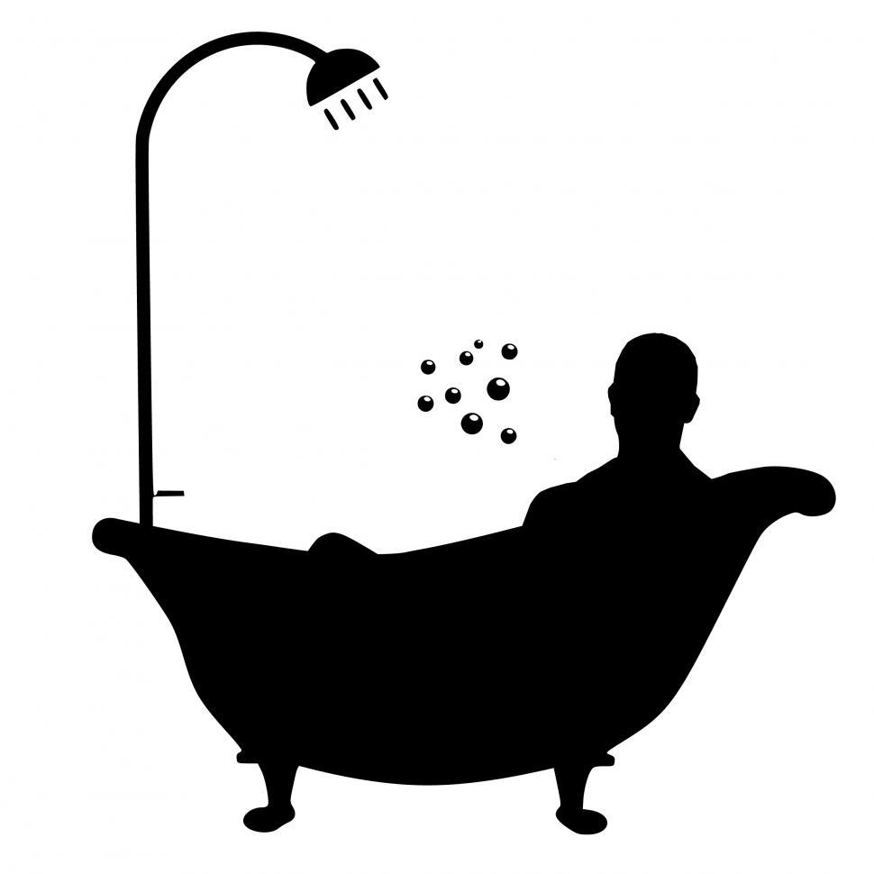 Free Image of man shower  