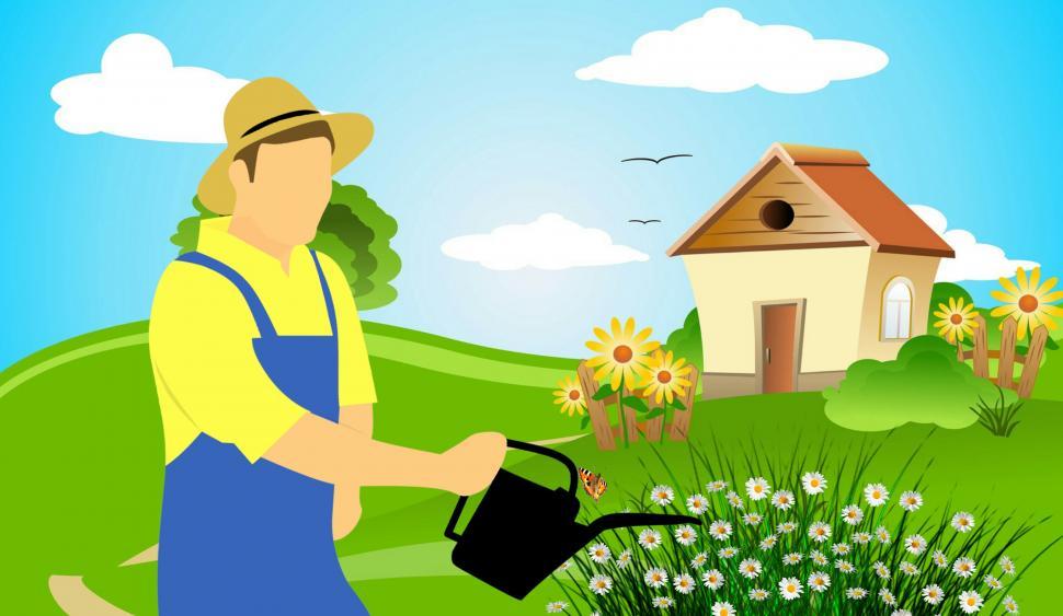 Free Image of farmer gardening  