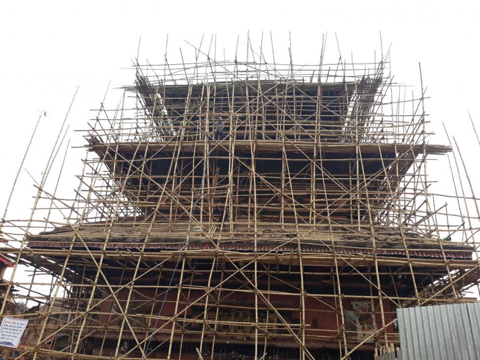 Free Image of Bhaktapur Durbar Square Renovation Underway 