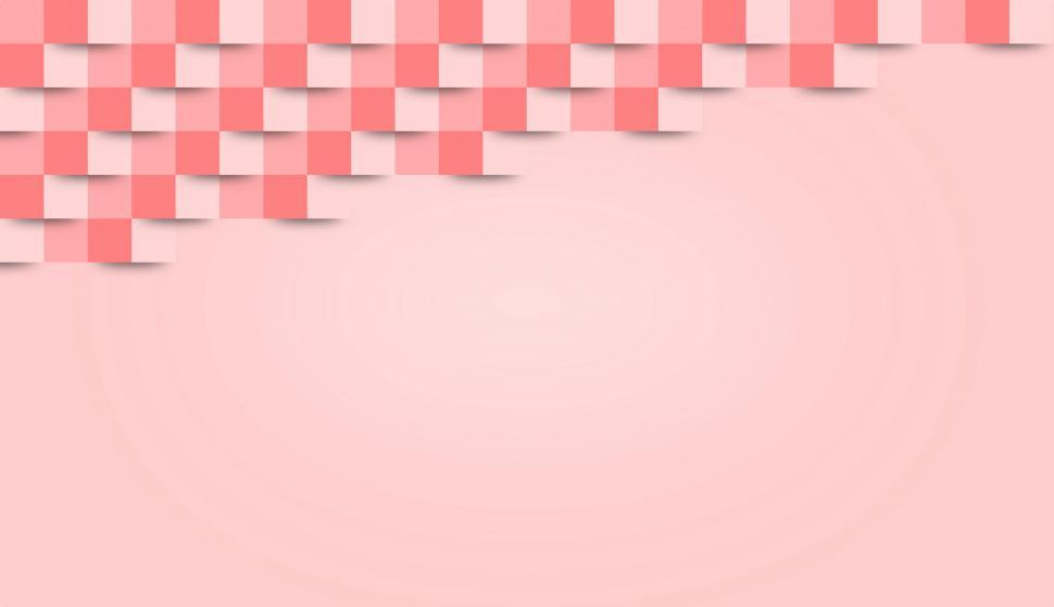 Free Image of Pink Abstract Geometric Background - With Copyspace  