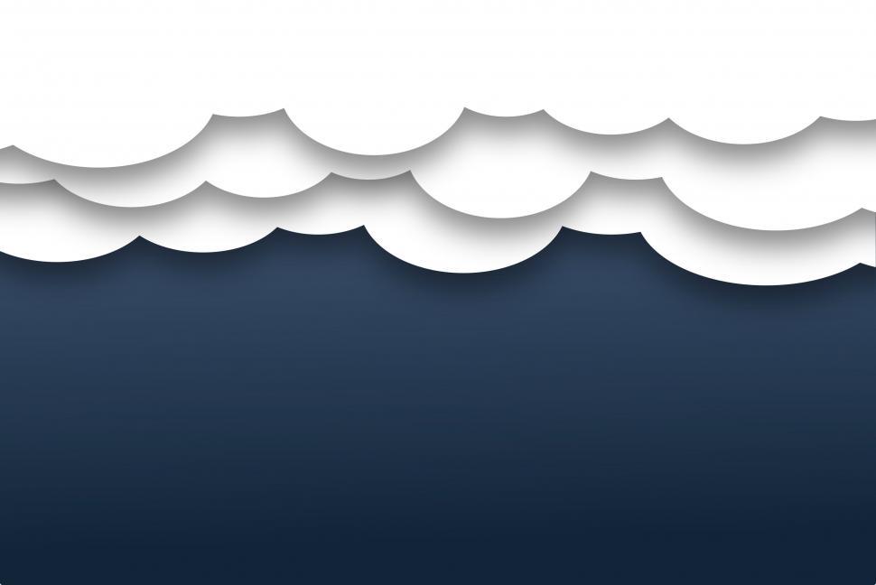 Free Image of Layered Abstract Clouds - Background with Copyspace  