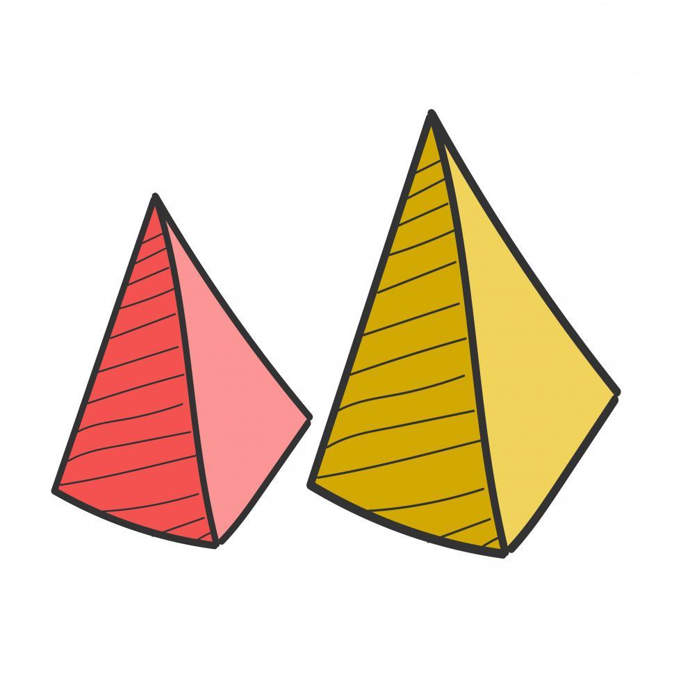 Free Image of Pyramid vector icons 