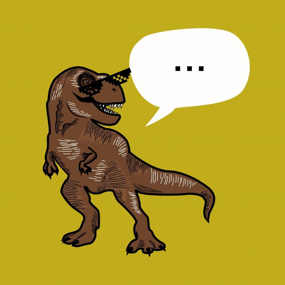 Free Image of Animated image of a dinosaur 