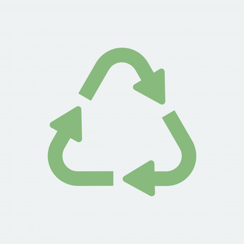 Download Free Stock Photo of Green recycling symbol 