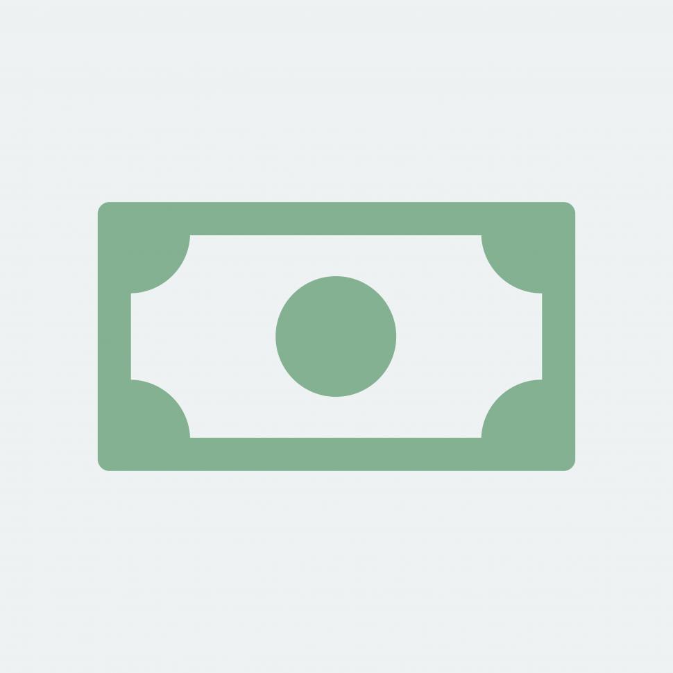 Free Image of Bank note icon vector 