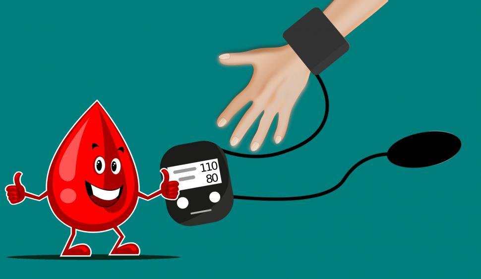 Free Image of Blood Drop Connected to Hand 