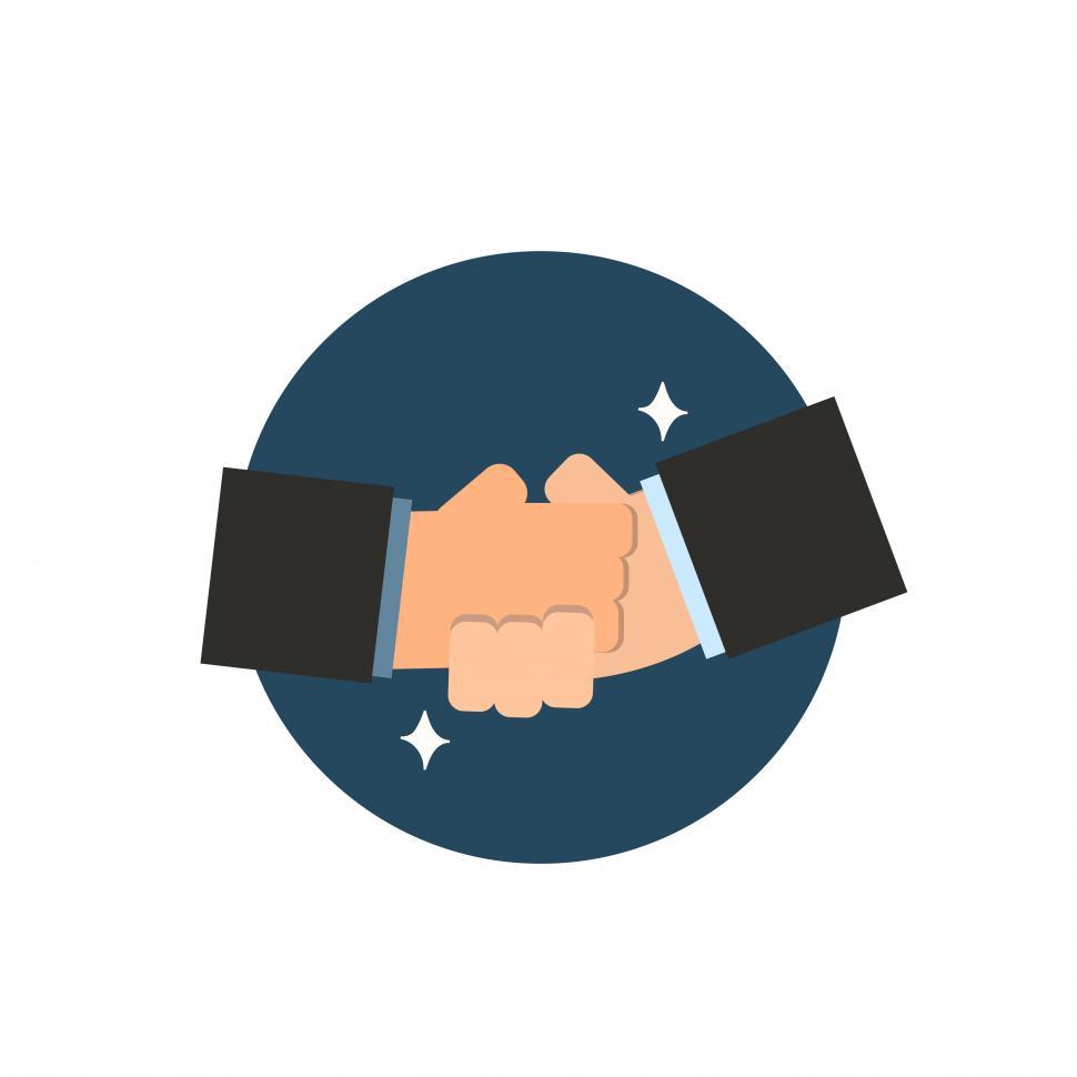 Free Image of Handshake Icon vector 
