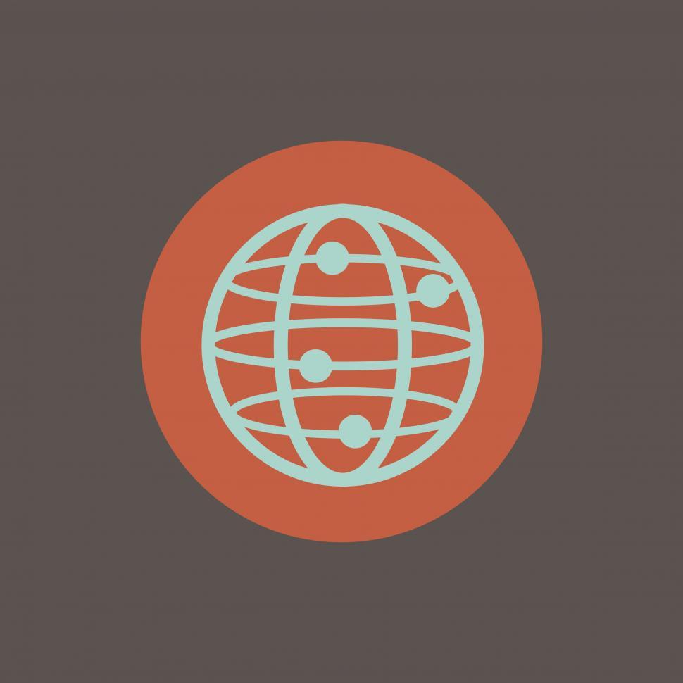 Free Image of Globe icon vector 
