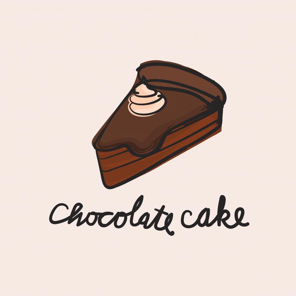 Free Image of Chocolate cake vector icon 