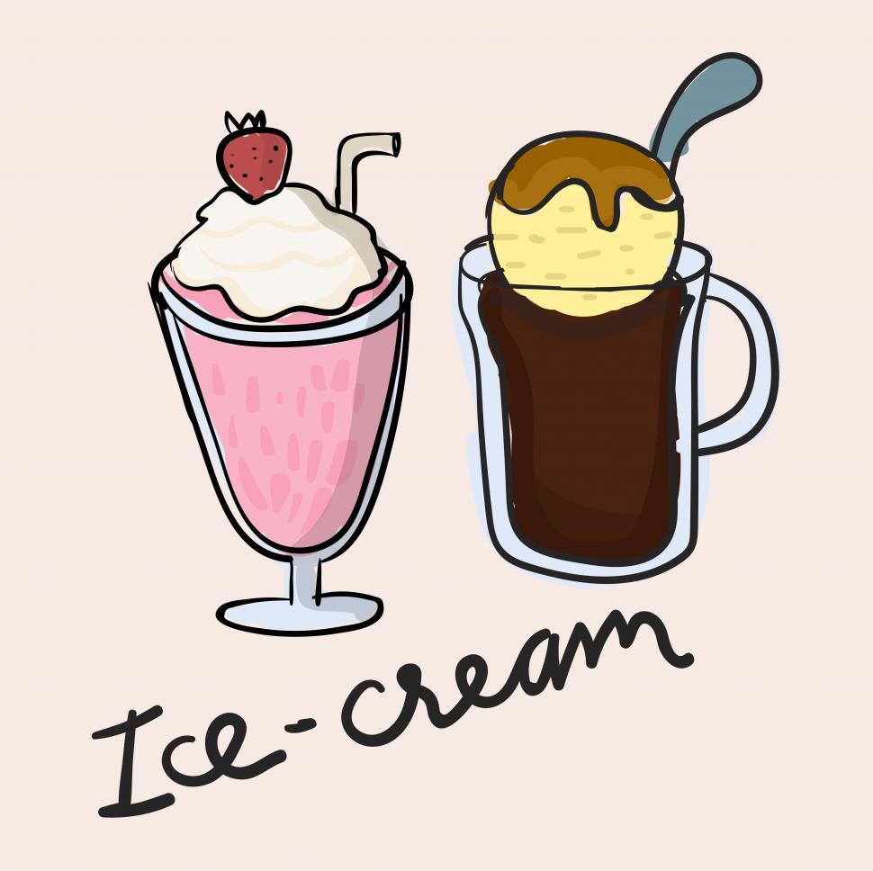Free Image of Ice cream vector icon 