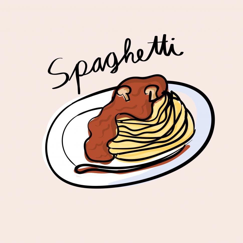 Free Image of Spaghetti vector icon 