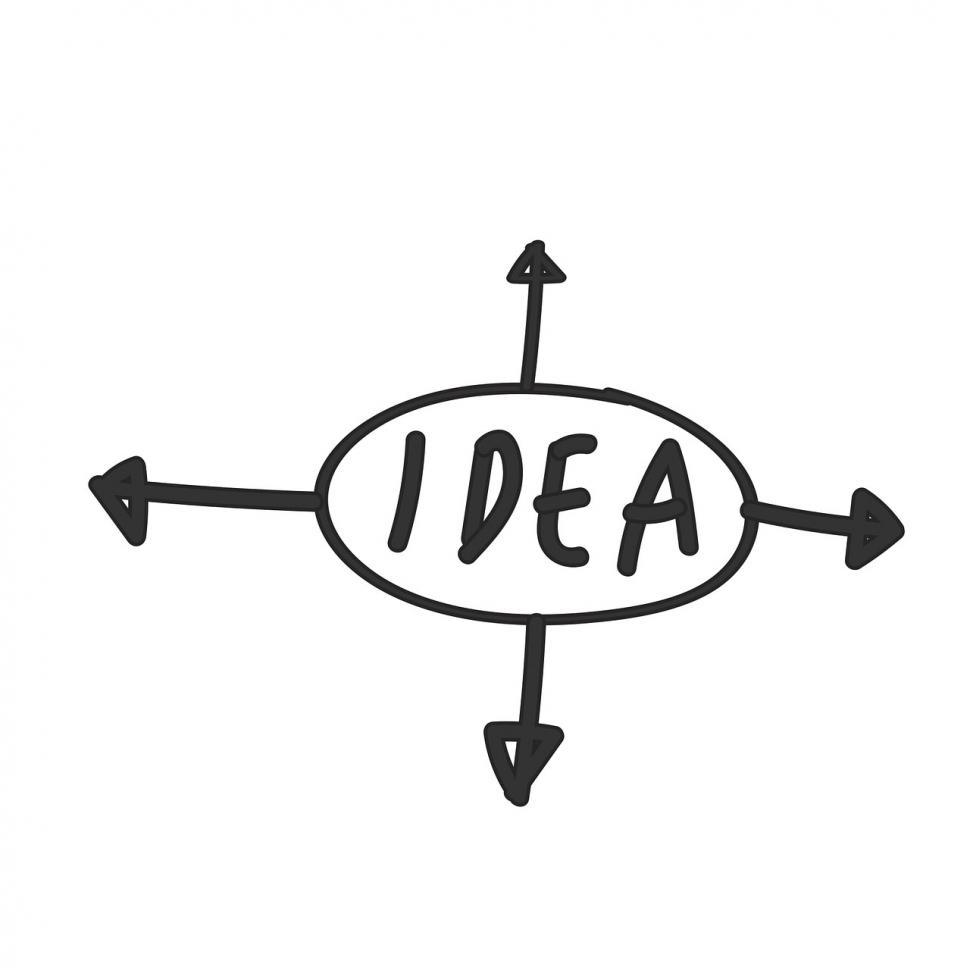 Free Image of Idea direction vector 
